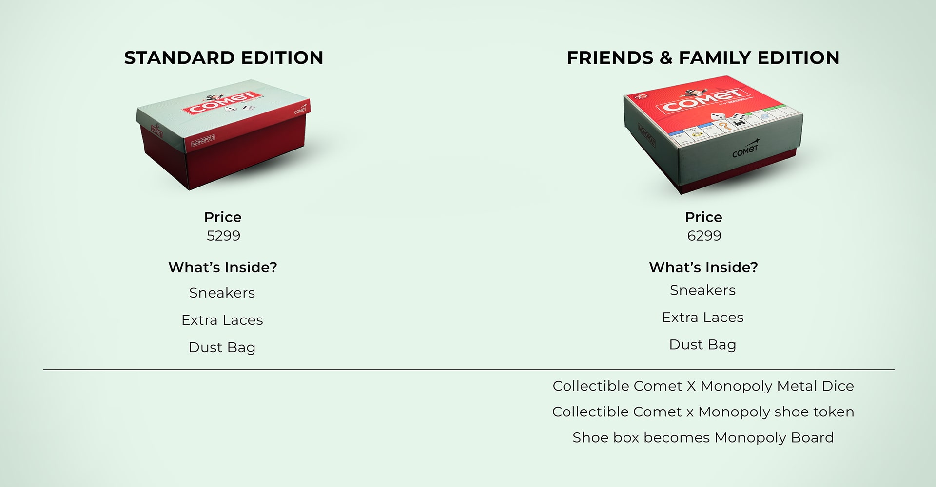 Comet Limited Edition Drops