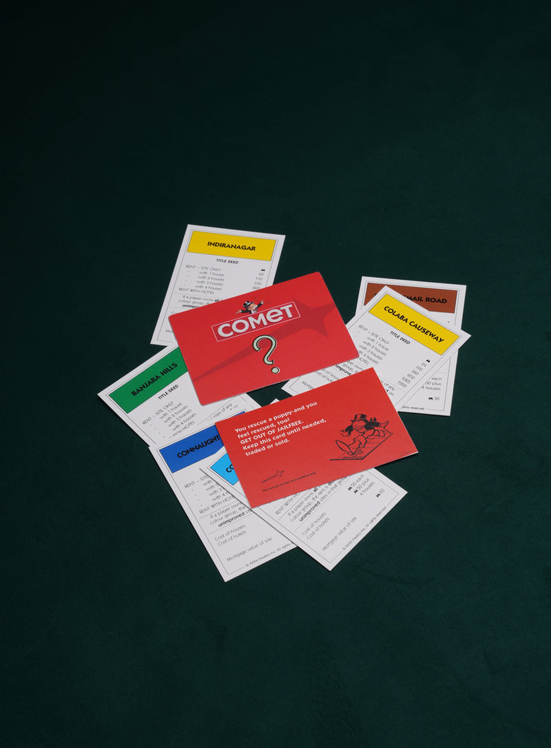 Comet X Monopoly Game Cards Retail