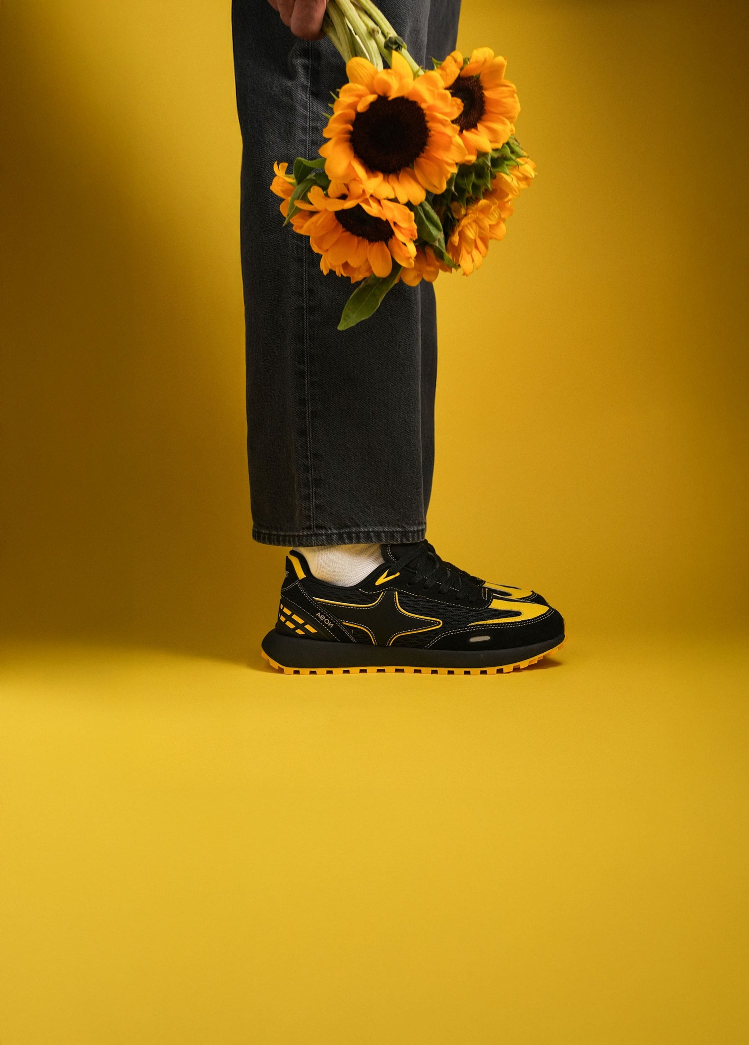 Person wearing Comet shoes on feet