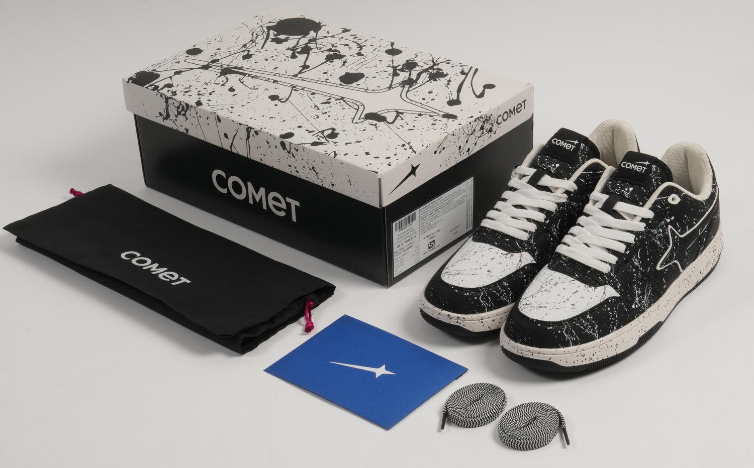 Shoe box and unboxing packaging